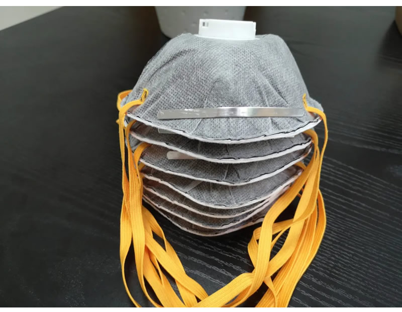 Anti-Dust Non-Woven Disposable Active Carbon Face Mask with Exhalation Valve