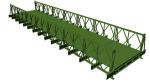 Steel Structure Temporary Bridge Construction / Pre Engineered Pedestrian