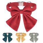 Pet collar with bowknot decoration for festival