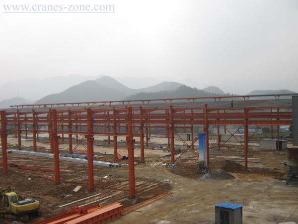 Wide Span Pre-Engineering Industrial Steel Buildings Frame , Movable Container