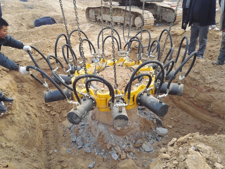 Hydraulic Pile Breaker Concrete Circular Pile Breaking Head Mechanical Bridge Foundation Cutting Pile Breaker