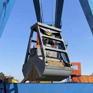 3 Cbm 2 Rope Coal Mechanical Grab Bucket Clamshell Hydraulic For Overhead Crane