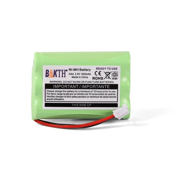 BAKTH 900mAh 3.6V Nickel Metal Hydride Battery Pack Square Hole Plug Battery For