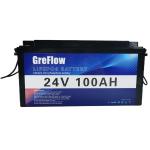 6000 Times 2560WH 24V Lifepo4 Battery Pack 24V 100Ah With Prismatic Cell