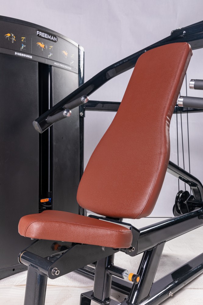 Commercial Indoor Fitness Equipment: Pin-Loaded Multi-Press Machine for Bodybuilding and Chest & Shoulder Workout