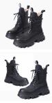HZM042 Single Shoes Women'S Spring New Thick Heel Pointed Literary Single Shoes