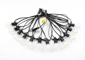 China Outdoor IP65 Waterproof E12 15m Clear G40 Bulb String Lights factory