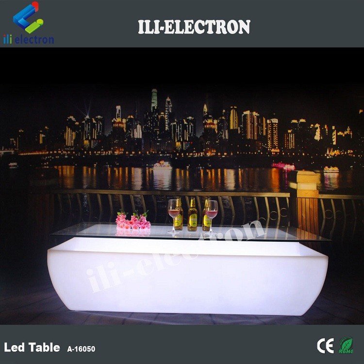 Stylish remote control LED illumination glowing bar table/ bar cassette