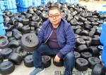Plastic Wheel Blow Molding Equipment , Toy or Car Tire EBM Machine SRB80