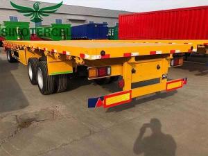 China SINOTERCEL 40 Ft Flatbed Trailer 40 Feet Aluminum Flatbed Trailer factory