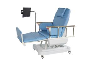 China Automatic Dialysis Chairs , Electric Blood Drawing Chair With Flat Bed Position factory