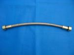 Silver PTFE Tube , PTFE Pipe Wrapped Stainless Steel Wire