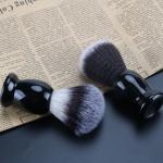 A Classic Black Customized Color Brush for Men Abeis Designer Travel Shaving