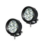 Bridgelux 3 Inch Flood Round LED Offroad Lights 2 PCS 1440lm