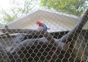 China 304/316 SS Aviary Wire Netting Ferruled / Knotted Rope Mesh SGS Listed factory