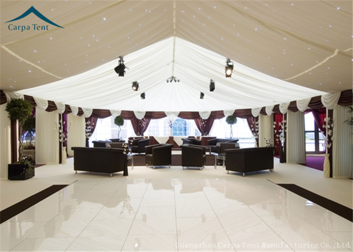 Rain Proof Event Mixed Marquee Tents Marquee Party Tent Wooden Flooring