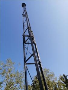 China Winch Up Truss Structure 12M Tripod Telescoping Antenna Tower factory