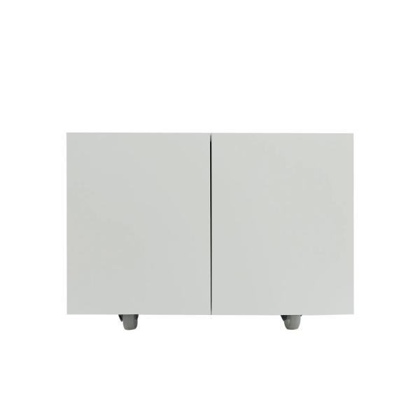 Copier Cabinet white 2 door steel copier stand mobile pedestal file Printer
