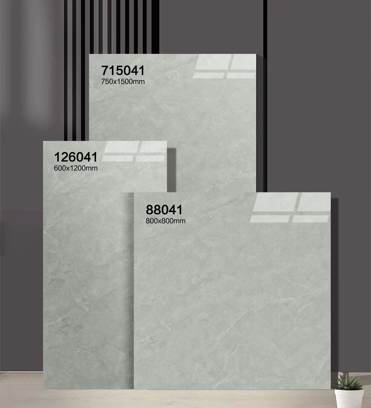 Durable Floor Tile And Gray Anti-Slip 750x1500mm Polished Glazed Porcelain Tiles For Bedroom And Office