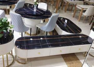 China Natural Marble Coffee Table Furniture Square Marble Wood Coffee Table factory