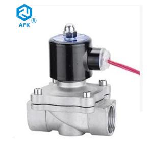 China Stainless Steel Direct Acting Water Solenoid Valve DC 12v 2w-320-32B Diaphragm Structure factory