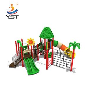 China Children Aluminum Alloy Post Outdoor Plastic Slide Kindergarten Equipment factory