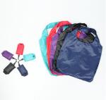 Promotional Foldable Shopping Bag Nylon Tote Collapsible Reusable Grocery Bags