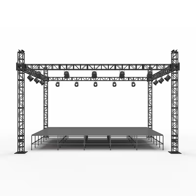 Easy Assembly Aluminum Portable Stage Lighting Truss 1m 2m 3m 4m Height