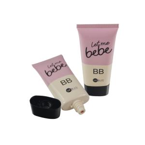 China High quality custom PE plastic cosmetic container packaging soft tube for facial cleaner/lotion with flip lid factory