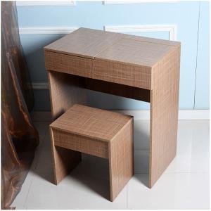 PVC Stool E1 MDF Modern Dressing Table EU Melamine With Mirrors