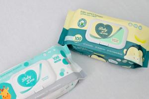 China 100% Organic Cotton Baby Cleansing Wipes Super Premium Aloe Vera Vitamin E on sale