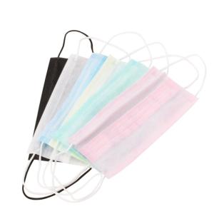 China Folded Disposable 3 Ply Non Woven Face Mask Environmentally Friendly factory