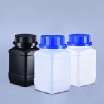 1 liter HDPE Square Lab Bottles Plastic Food Grade Reagent Chemical Liquid