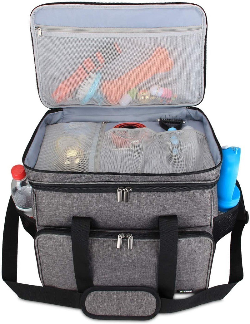 Oxford Cloth Travel Dog Food Storage Bag Portable Car Carrying Dog Bag One Shoulder