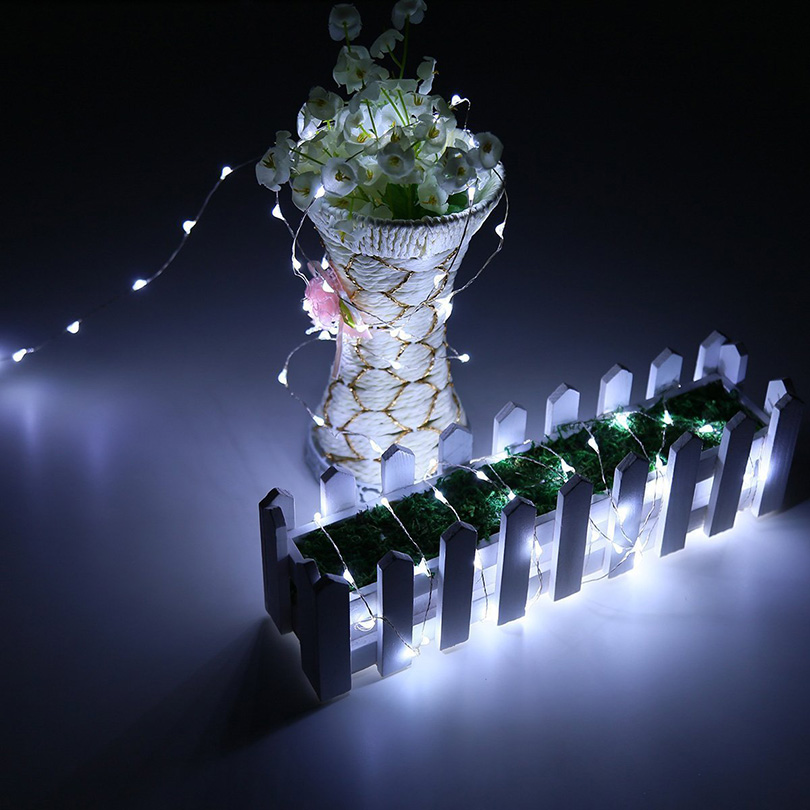 Waterproof Fairy Light CR2032 Battery Powered LED Mini Christmas Light Copper Wire String Light For Wedding Xmas Garland