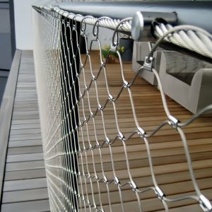 China Wire Rope Stainless Steel Ferrule Mesh For Railing Refurbishment on sale