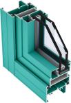 Double Glass Aluminium Window Frame Profiles Energy Efficient Thermal Break