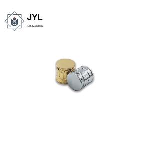 China Cylinder Aluminum Alloy Perfume Caps Anti Oxidation Matte Sliver factory