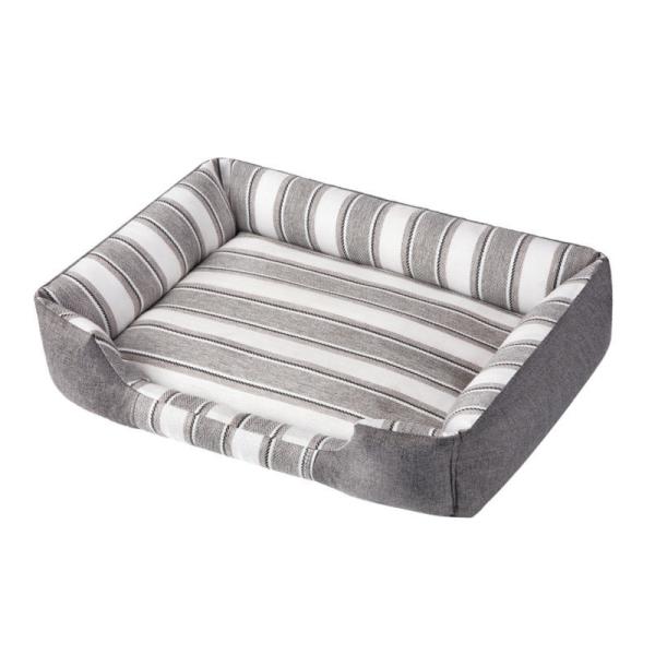 Striped Dog Bed Square Large Dog Kennel, Winter Pet Kennel, All-Purpose Dog Bed