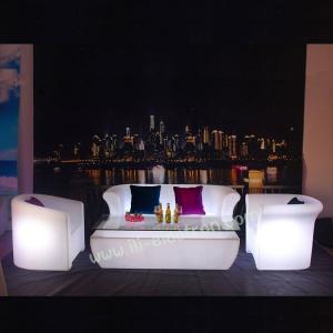China Rechargeable Light Up LED Furniture Sofa Chair For KTV Nightclub Bar factory