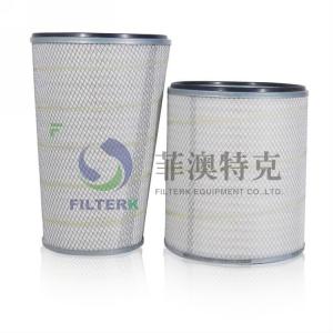 China Air Compressor Dust Collector Filter Cartridge , Hepa Washable Air Cleaner Filter on sale