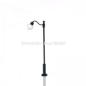 China metal lamppost 1:150steel light post,scale yard lamps,metal lights,model lamppost,1:100 metal light factory