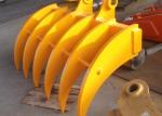 200-4000kg Steel Excavation Brush Rake With Sharp Tines Customizable Color