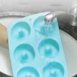 BPA Free Non Stick 6 Cavity Silicone Donut Molds For Cake Cupcakes