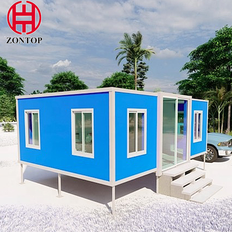 Zontop easy assemble tiny ready modern resort prefabricated folding expandable foldable modular container prefab house
