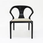 Restaurant Furniture Fabric Upholstered Wooden Dining Chair with Vintage Design