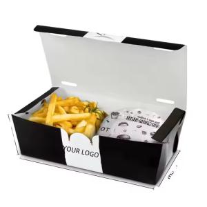 China Fast Food Packaging Burger Box with Eco-Friendly Design and Paperboard Liner factory