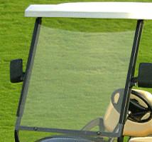 China Deluxe Portable Electric Golf Cart Parts Golf Cart Windshield for Sand Clear factory