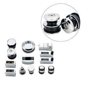 China Modern Design Stainless Steel Sliding Door System Hardware for 10-12mm Thick Safe Glass factory