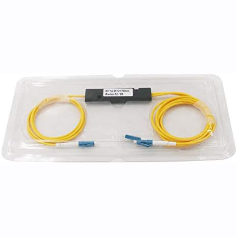 FTTH Singlemode 1x2 50/50 LC UPC ABS fiber optical splitter fbt coupler 1310nm or 1490nm or 1550nm